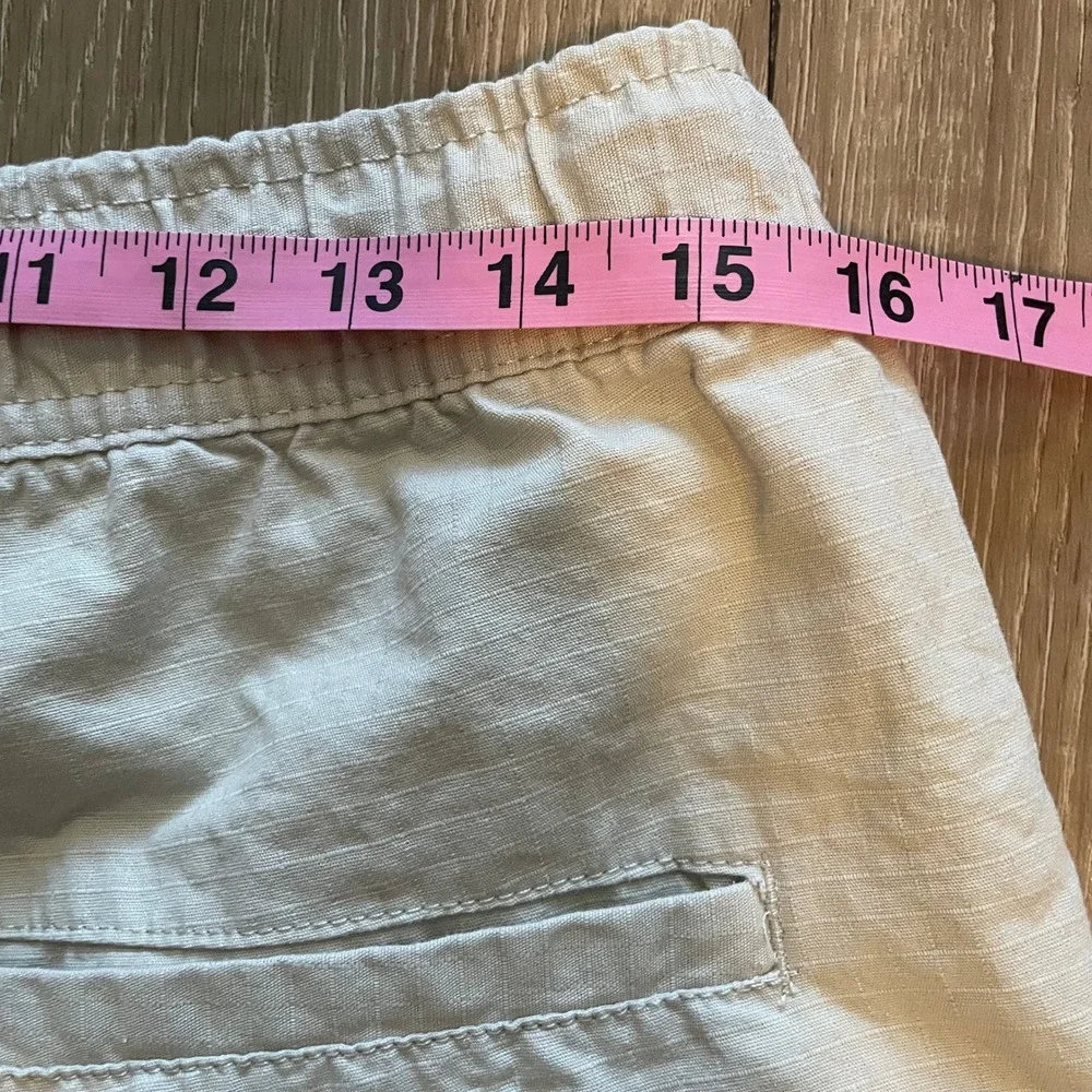 Cherokee Mens Jogger Pants Size Medium Tan Cotton Ripstop Cargo Utility Casual